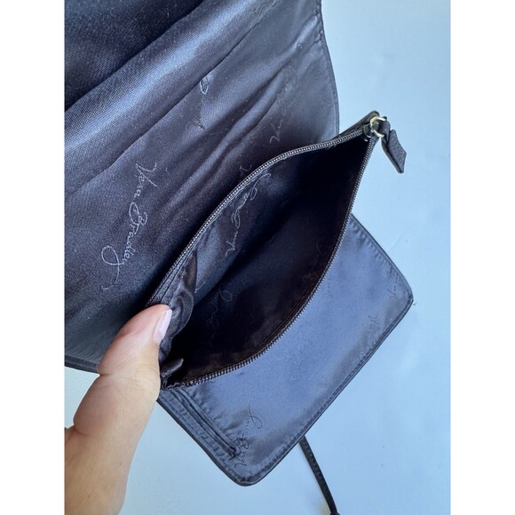 Vera Bradley All Wrapped Up Jewelry Roll Travel Case black microfiber - Picture 9 of 10